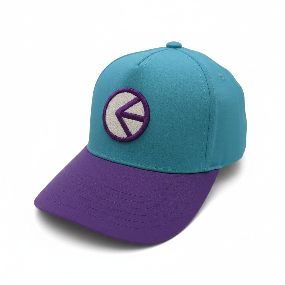 Ethika Grapes Snapback Hat Teal Purple Adjustable Perforated Cap
